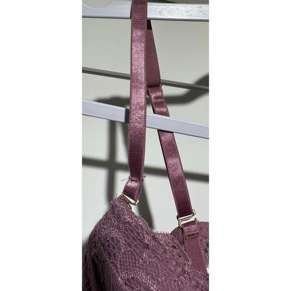 Jessica Simpson Underwire Push Up Lace Light Plum Bra 34B RN 71222 - Picture 4 of 6